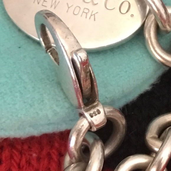 Tiffany&co Sterling Silver vintage chunky 15 inch return to Tiffany&co choker - Picture 8 of 11